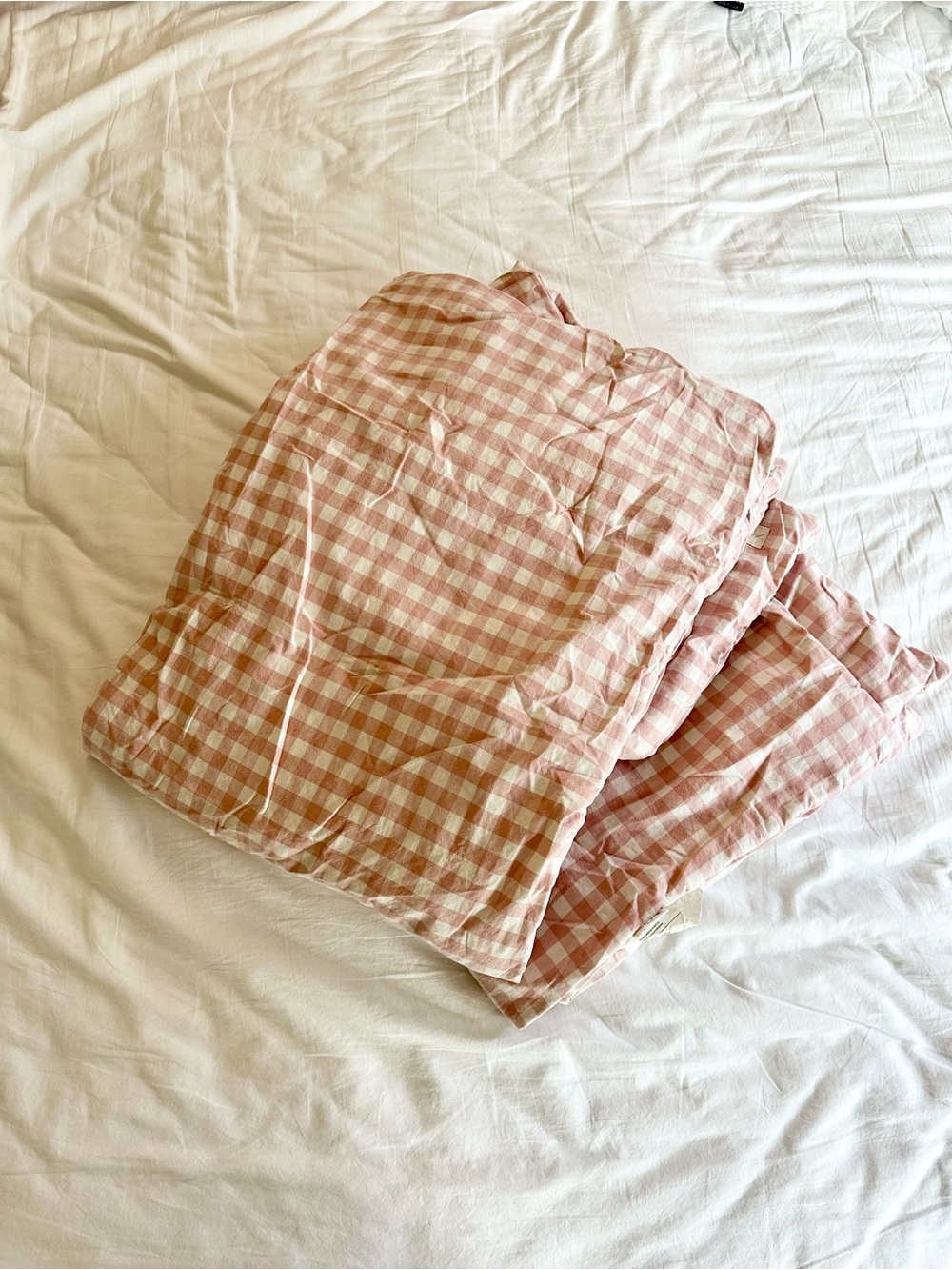 Set of 2 Pehr Check Mate Toddler Blanket - Pink & White Gingham - Picture 10 of 10